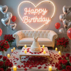 2000PCS Red Silk Rose Petals for Wedding Proposal Anniversary Party