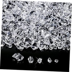 Syhood 570 Pcs 5 Sizes Clear Ice Rocks – Plastic Gemstones