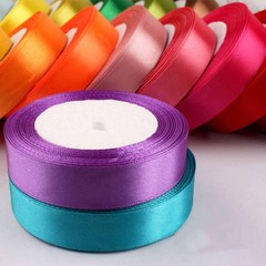 20mm Width Premium Satin Ribbon For Gift Wrapping Multicoloured 22 Metres Rolls
