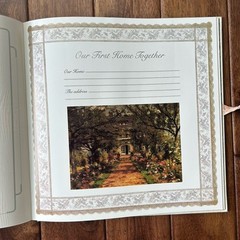 Vintage Wedding Photo Album Unused Keepsake Memory Book Victorian Gift 1994