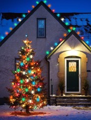 C7 Christmas Lights Outdoor, 25Ft Vintage Christmas String Lights with 27 Mul…