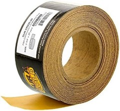 Dura-Gold Premium Gold 220 Grit PSA Longboard Sandpaper, 20 Yard Roll, 2-3/4″ Wi