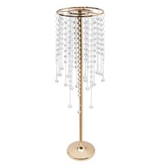 10pcs Crystal Table Centerpieces Gold Flower Stand Wedding Party Rack Decor