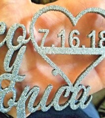 Wedding Cake Topper, Custom Cake Topper, Personalized Wedding Cake Toppers 💘🎂
