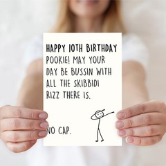 10th Birthday Card,10 Year Old Birthday Gifts & Decorations for Boys Girls So…