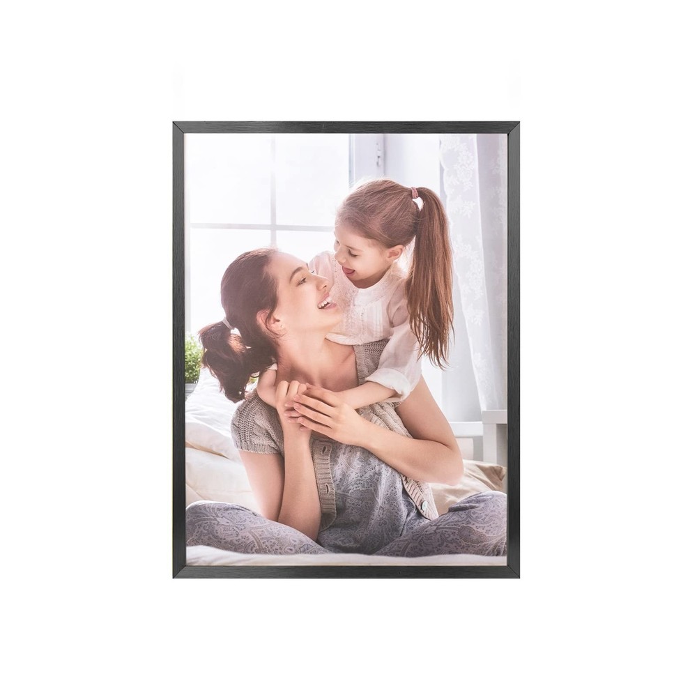 wyooxoo 11×14 Picture Frame Black Aluminum Frame with Polished Plexiglass – H…