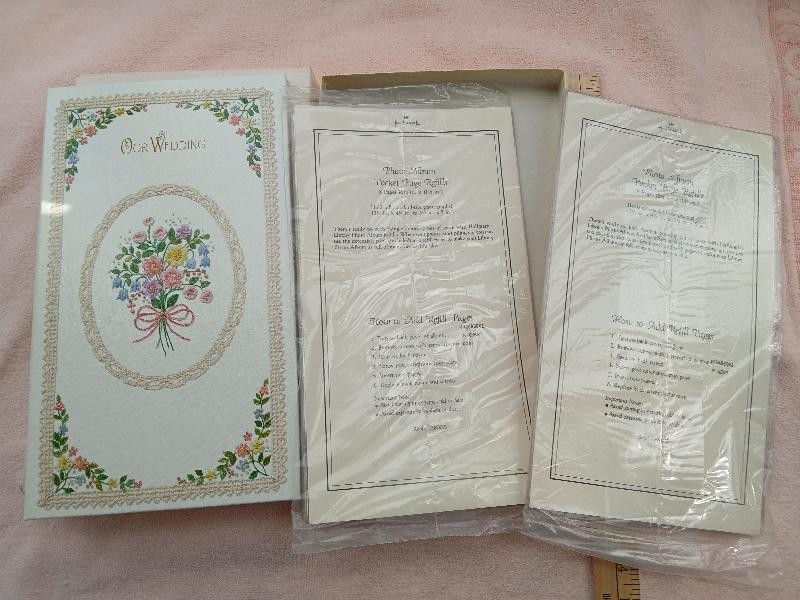 Vintage Hallmark Wedding Keepsake Album And Page Refills