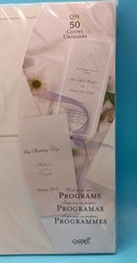 NEW Gartner Studios Pearl Ivory 50-count Print Your Own Program Paper Wedding