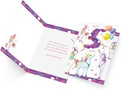 FANCYLUCKY Happy 5th Birthday Card Gift for Girls, Cute 5 Year Old Birthday D…