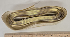 Gold Sheer Ribbon Wedding Decor Christmas Holiday Party Present Wrapping Bow 2.5