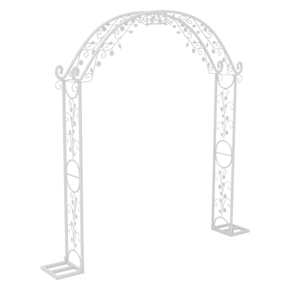Decorative Wedding Arch Flower Pattern Heavy Metal for Bridal Party Prom Stand