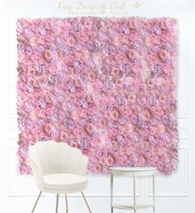 Pink Lavender Artificial Flower Panels Wedding Party Wall Photo Background W-26