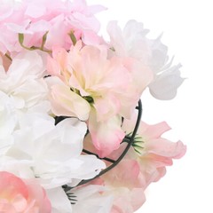 4 PCS Artificial Rose Flower Wall Panel Home Wedding Backdrop Road Floral Decor