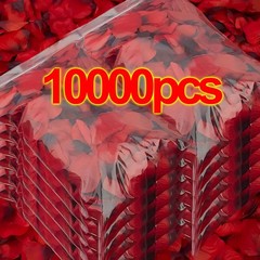 New 10000/100Pcs Artificial Fake Rose Petals Colorful Simulation Silk Rose Petal