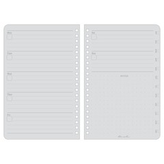 Rite in the Rain All-Weather Weekly Planner, Undated, Side-Spiral 4-5/8″ x 7″…