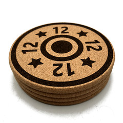 Shotgun Shell Cork Coasters Wedding Favors Gifts Housewarming Promotional Produc