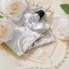 Wedding Gifts for Couples 2026 Mr and Mrs Engraved Wine Glasses Engagement Gift