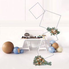 White Metal Flower Frame Weddings Square Backdrop Garland Plants Display Stand.