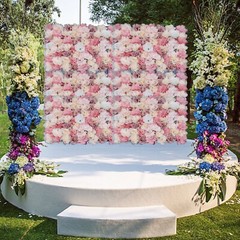 Artificial Flower Wall Backdrop 12*Flower Walls For Photo Background Wedding