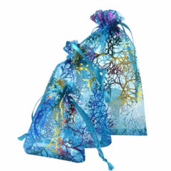 50/100/200 Sheer Coralline Organza Favor Gift Bags Jewelry Pouches Wedding Party