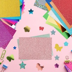 108 Pack Metallic Glitter Cardstock 8 inches x 12 inches,