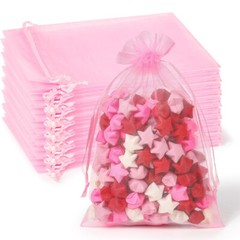 100 200pcs 4×6″ Drawstring Organza Gift Bags Wedding Party Candy Jewelry Pouches
