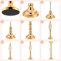 Elegant Gold Tall Flower Vase Candle Holders – 20 Pcs Wedding Centerpieces