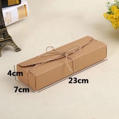 100x Kraft Favour Box Slice Cake Packaging Gift Favor Box Macaron Bomboniere Box