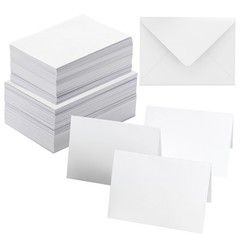 ANSSDO 100 Pack Blank Cards and Envelopes, White, 5×7 Inch, Premium Quality, …