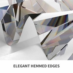 Table Cloth 60×84 Inch Abstract Bling 84″ x 60″ (Rectangular) Diamond Crystal