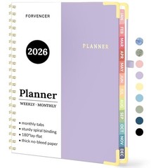 2026 Planner, Calendar Planner Weekly and Monthly, January 8.5″ x 11″ Purple