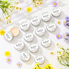 Mtlee 50 Pcs Wildflower Wedding Candles Gift Favors For Guests 1 Oz Lavender