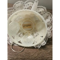 Vintage Wedding Cake Topper Lot 4pc Wilton Bride Groom Retro Lace Floral 1993