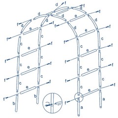 Decorative METAL Wedding ARCH 90″ x 55″ Party Wedding Decorations Cheap SALE