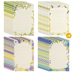 64 Sheets Stationary Letter Paper Set – A5 Cute Colored Gold Foil