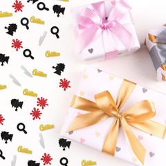 150pcs Murder Mystery Confetti, Crime Scene Table Small, Black