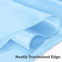 P Pothuiny 12 Pcs Light Blue Satin Table Runner 12 x 72 Inch Long Smooth