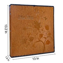 Photo Album Book, Family Album Self Adhesive Scrapbook, Leather Cover, Holds …