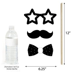 Big Dot of Happiness Mr. and Mrs. – Black White Wedding or Black,