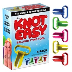 Knot Easy Balloon Tie Tool (5 Pack) – Party Smith – Ties Red, Green, Blue