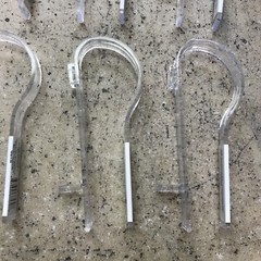 Lot Of 12 Plastic Pew Clips Flower Bow Ect Holders Wedding Decorations Supplies