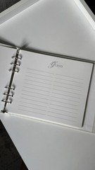 Vintage Hallmark Wedding Guest Book Ivory Embossed w/ Pen Ring Binder 864 Lines