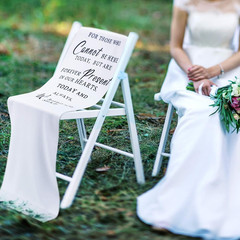 Reserved Memorial Wedding Chair Sign save a Seat for Someone in Heaven Loving Me