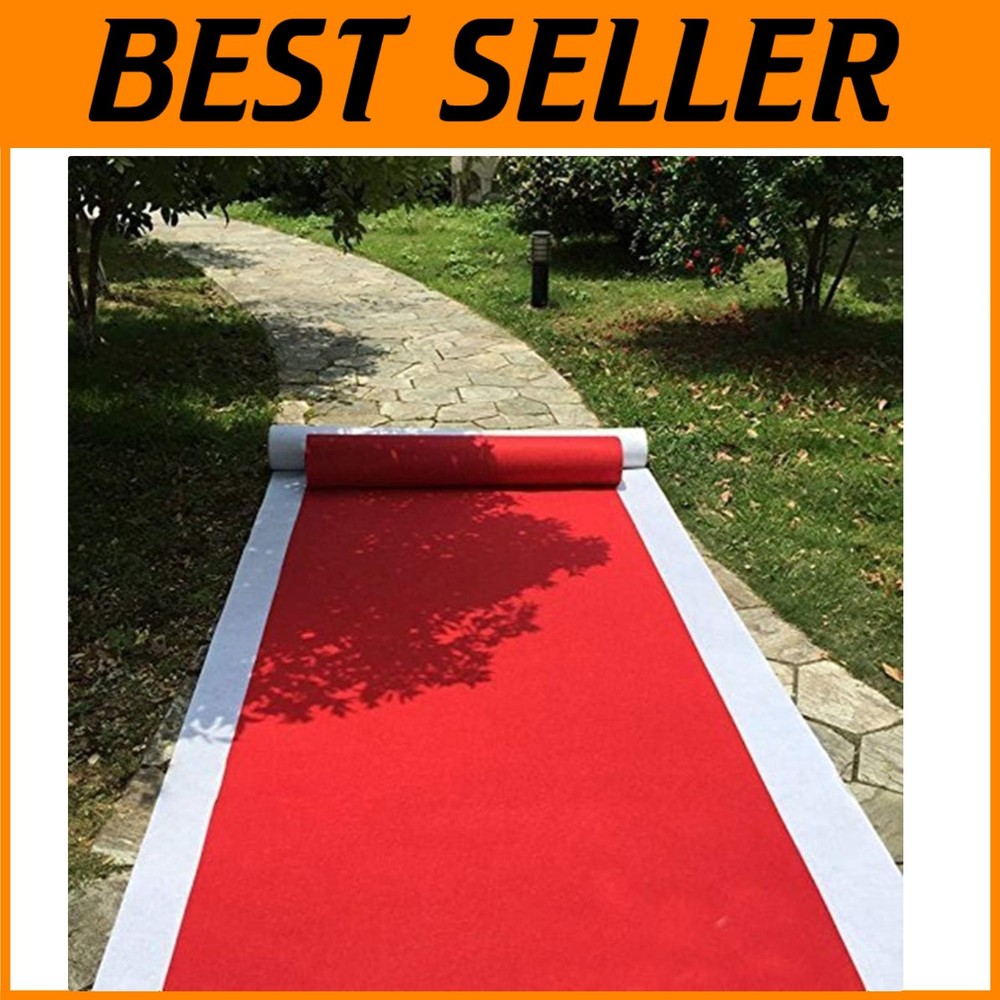 Red Aisle Runner Carpet – Wedding Ceremony & Events Decor