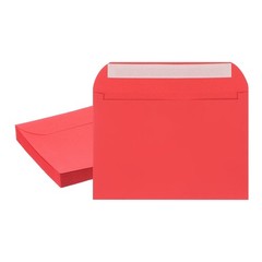 20 Pcs Self Sealing Envelopes 7.8×5.5 Inch for Invitations A7 Red