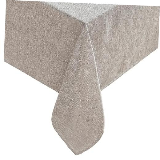 Laura Ashley Harper Luxuriously Smooth Fabric 144″ x 60″ (Rectangular) Taupe