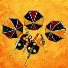 Shaadi Walay Yellow Mehndi Plate / Thali / Tray | Wedding | (Pack of 4 plates)