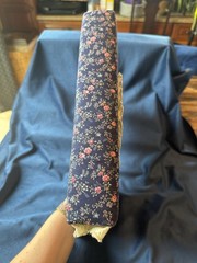 Vintage Blue Pink Floral Lace Fabric 3 Ring Binder Padded Photo Album Cottagecor