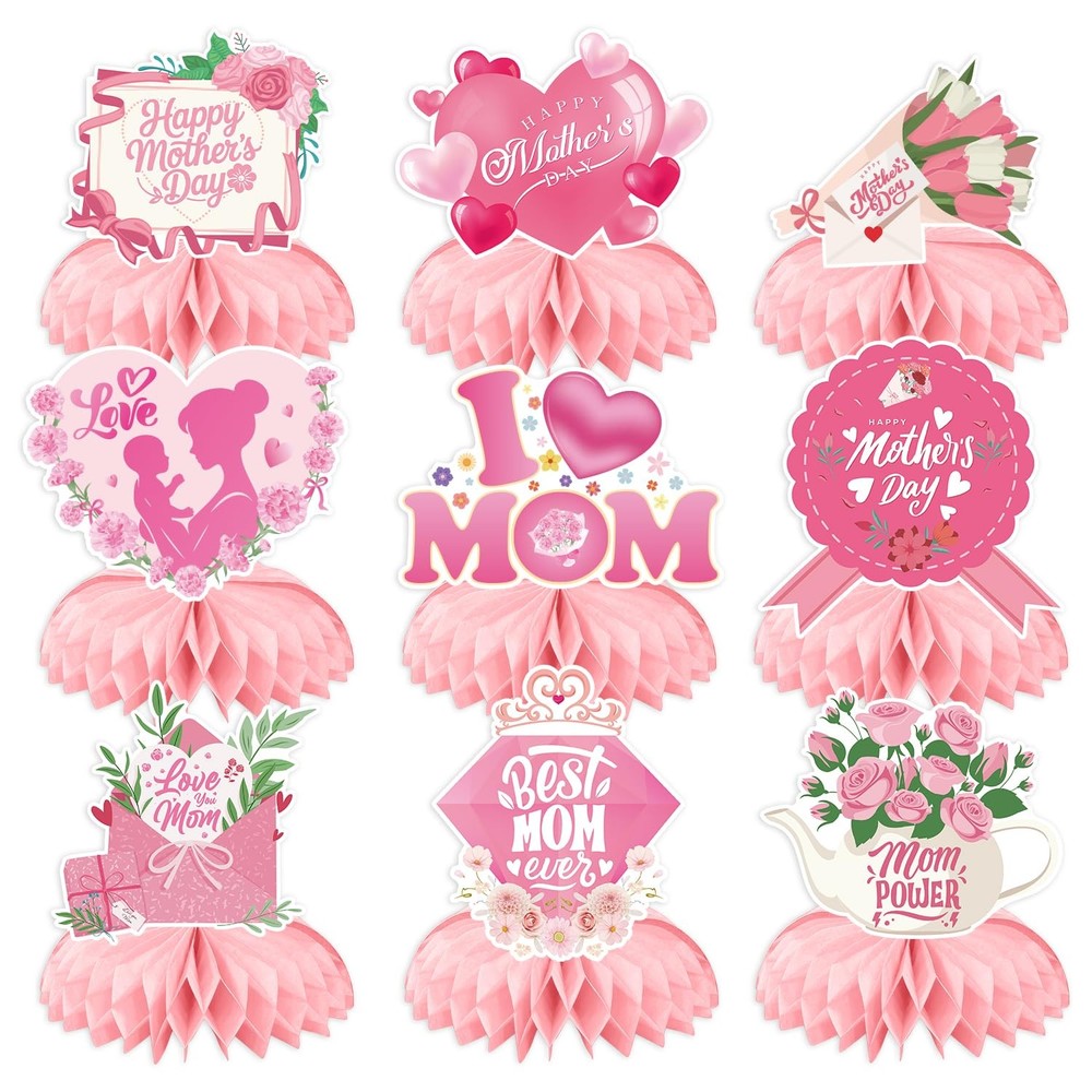 Mothers Day Table Decorations – Mother’s Centerpieces Pink