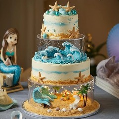 Clear Fillable Cake Stand Set for Parties, 3 Sizes